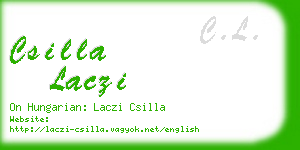 csilla laczi business card